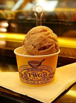 マリーナベイサンズ　シンガポール　TWG　アイスクリーム