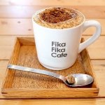 台湾　台北　Fika Fika Cafe　フィカフィカカフェ　黒糖ラテ