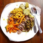 スリランカ　コロンボ　Curry Pot　カリーポット　ローカルレストラン　イカカレー