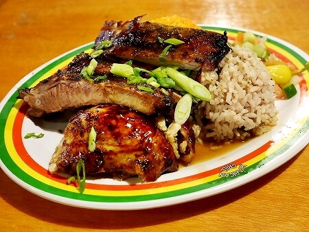 グアム　ジャマイカングリル　Jamaican Grill　セットメニュー　ジャークチキン＆リブ　コンボ