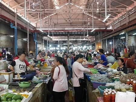 カンボジア　オールドマーケット　シェムリアップ