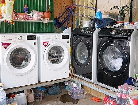 シェムリアップ　洗濯屋　ランドリー　ソクサン通り　カンボジア　Sok Khoung Laundry