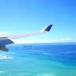 ハワイアン航空搭乗記　成田－ホノルル HA822　景色　眺め　海