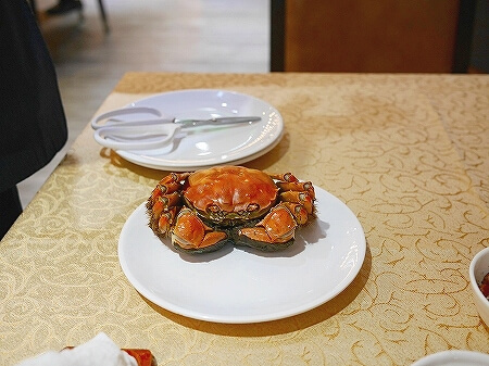 香港　蟹味噌　滬江大飯店　上海蟹　Wu Kong Shanghai Restaurant　おすすめ　一人旅