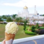 ブルネイ　Happy Cream & Co.　BIBD Connects　Taman Mahkota Jubli Emas　オールドモスク　アイスクリーム　ブログ　旅行記　ハッピークリーム