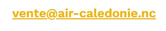ニューカレドニア国内線「エール・カレドニー」の予約をキャンセルする方法　Air Caledonie　メールアドレス　問い合わせ先