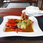 フィジーのナンディのローカルレストラン「Mohammed’s Kitchen」のカニカレー（Mud Crab Curry）