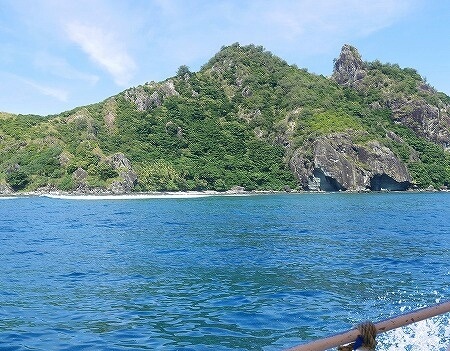 フィジーのモヌ島の入り江