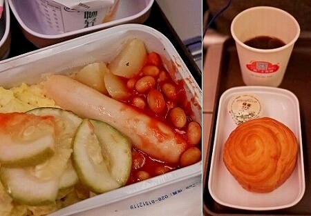 中国東方航空・上海航空の上海浦東→カサブランカの機内食（MU8585/FM871）