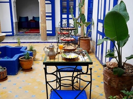 モロッコのサフィのおすすめホテル「リヤド サフィ（Riad Safi - maison historique）」の朝食