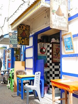 モロッコのエッサウィラのおすすめレストラン「Café Jalil」の外観