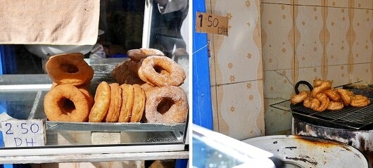 モロッコのエッサウィラのスフィンジ屋さん「Moroccan Doughnuts Sfenj」のスフィンジ（ドーナツ）