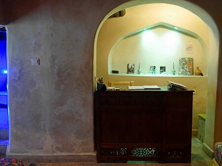 モロッコのエッサウィラのスパ、「アラブスパ」の受付（Arab Spa Essaouira）