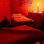 モロッコのエッサウィラのスパ、「アラブスパ」のマッサージルーム（Arab Spa Essaouira）