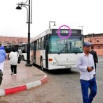 マラケシュの市バスの乗り方（バスの前の路線番号）