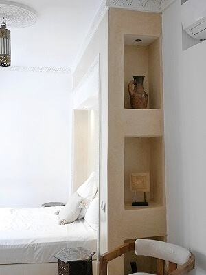 モロッコのマラケシュのおすすめホテル「リヤドダールテン」のパプリカダブルルームの室内（Riad Dar Ten）