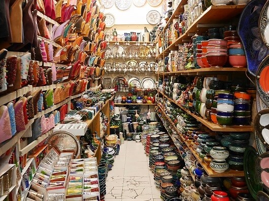 モロッコのマラケシュのおすすめお土産屋さん「Essalhi Abdellatif」の店内