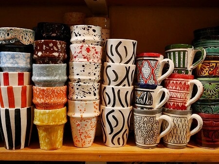 モロッコのマラケシュのおすすめお土産屋さん「Essalhi Abdellatif」のカップ