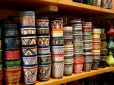 モロッコのマラケシュのおすすめお土産屋さん「Essalhi Abdellatif」のカップ