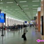 モロッコ、カサブランのカムハンマド5世国際空港空港のターミナル2の搭乗ゲートエリア