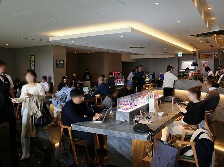 成田空港第2ターミナルの空港ラウンジ「I.A.S.S Superior Lounge -KoCoo-虚空」の「喫茶コクウ」