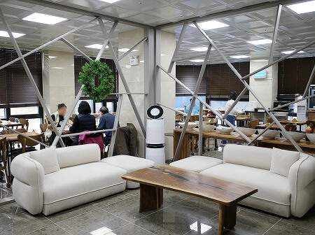 大邱のおすすめホテル「Hotel Fox Arthall」の朝食会場