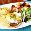 ハワイ　ザ・ベランダ　エッグベネディクト　朝食　THE VERANDA　モアナサーフライダーホテル　レストラン